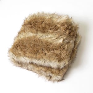 Platinum Frost Faux Fur Throw 58 in. x 84 In.