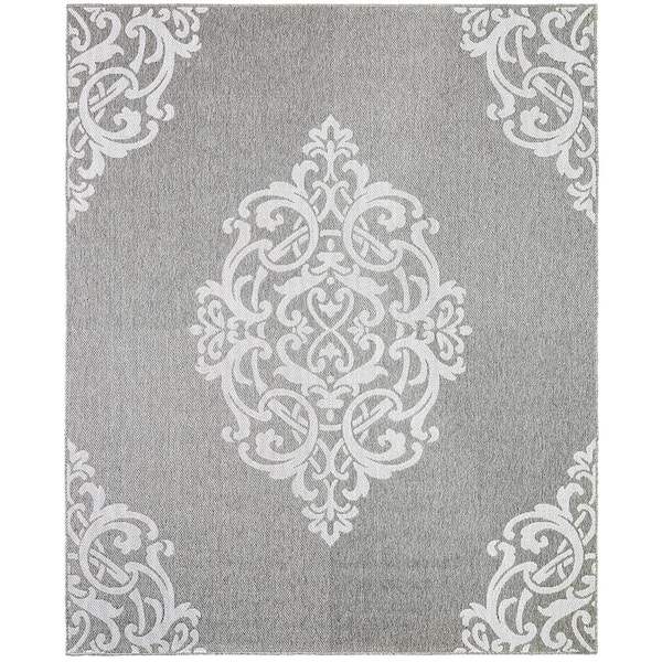 Mohawk Home Paloma Silver 11 ft. x 14 ft. Indoor Area Rug