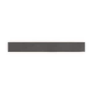 Rail Charcoal 2 in x 16 in Subway Glossy Ceramic Wall Tile (10.763 sq. ft./Case)