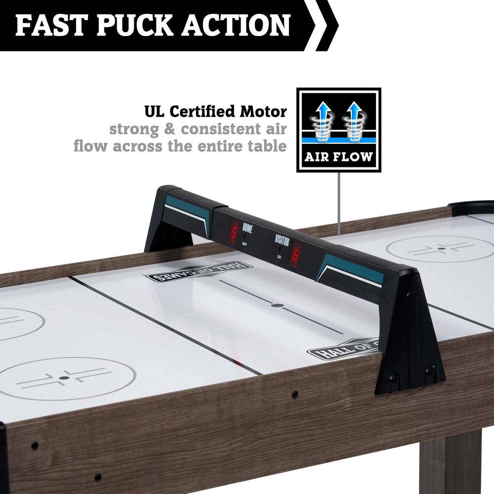 Charleston 48" Oakwood Air Powered Hockey Table with LED Scorer
