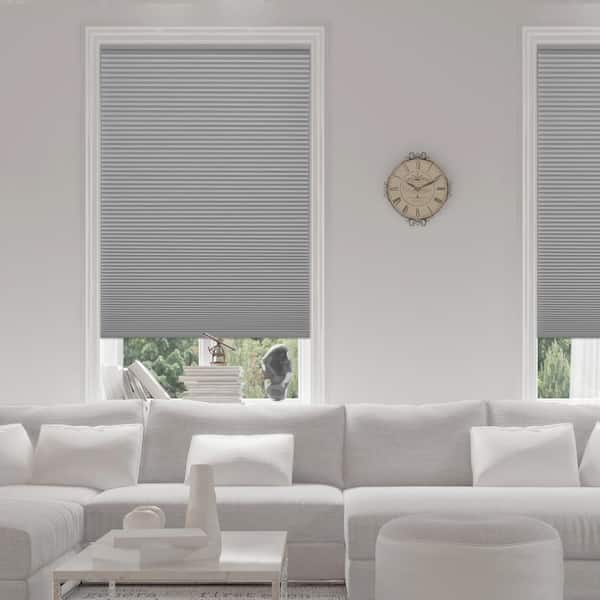 Home Decorators Collection Pewter Cordless Blackout Cellular Shades for Windows - 33.75 in. W x 48 in. L (Actual Size 33.5 in. W x 48 in. L)