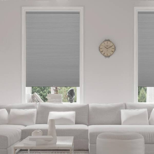 Home Decorators Collection Pewter Cordless Blackout Cellular Shades for Windows - 33 in. W x 72 in. L (Actual Size 32.75 in. W x 72 in. L)