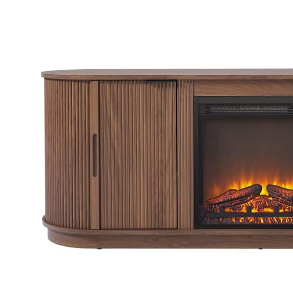 Walker Edison Furniture Company 60 in. Mocha Modern TV Stand with