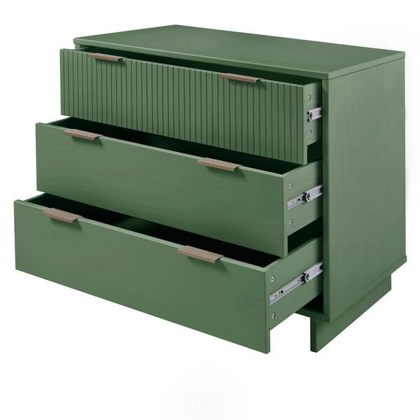Manhattan Comfort Granville Modern Sage Green 3-Drawer 37.8