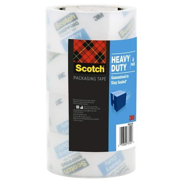 Pack-n-Tape  3M 3850-6 Scotch Heavy Duty Shipping Packaging Tape, 1.88 in  x 54.6 yd (48mm x 50 m) Heavy Duty Shipping, 6 Pack - Pack-n-Tape