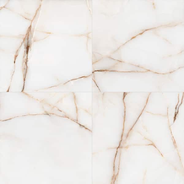 Spanish Oriva Gold 24 in. x 24 in. Matte Marble Look Porcelain Floor and Wall Tile (15-Pieces, 58.15 sq. ft./Pallet)