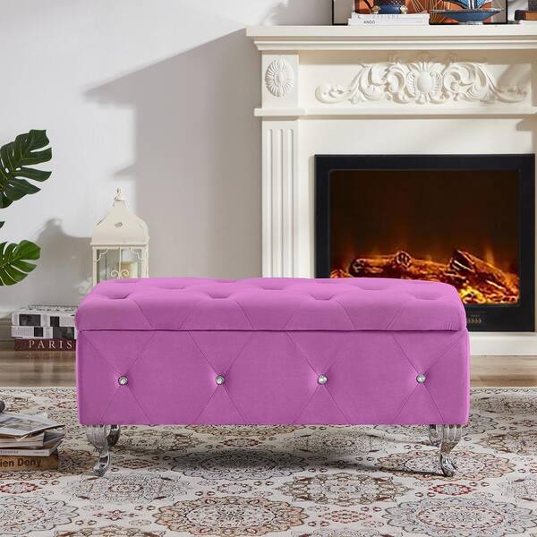 Purple best sale bed bench