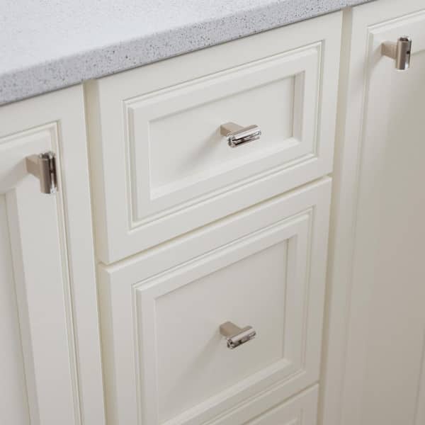 Liberty Acrylic Accent 1 7 16 In 36, Polished Nickel Kitchen Cabinet Knobs