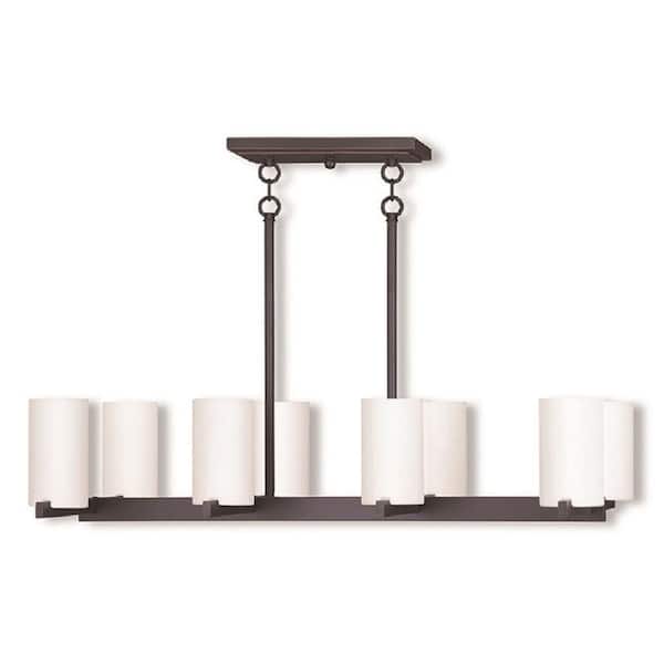 Astoria 8-Light Ceiling Olde Bronze Linear Chandelier