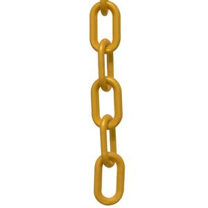 2 in. (#8 mm to 51 mm) x 50 ft. Plastic Chain in Gold