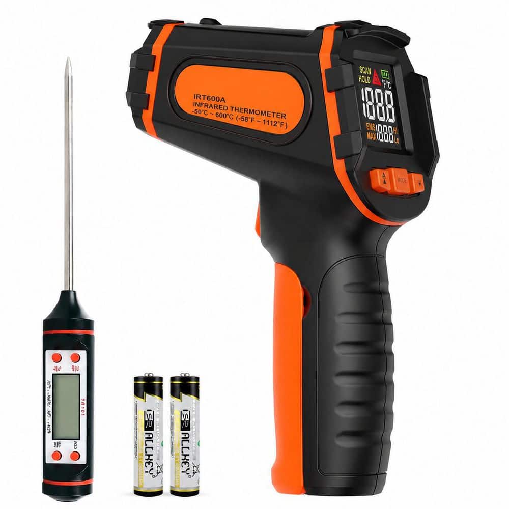 Infrared Thermometer Gun Adjustable Emissivity Laser Temperature Gun Max Min Hold Cooking BBQ Industrial Use price history on PriceWatchPro