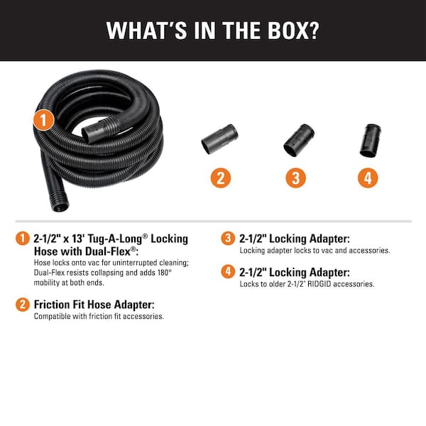 Connecting aftermarket attachments & accessories to Ridgid Vac hoses 