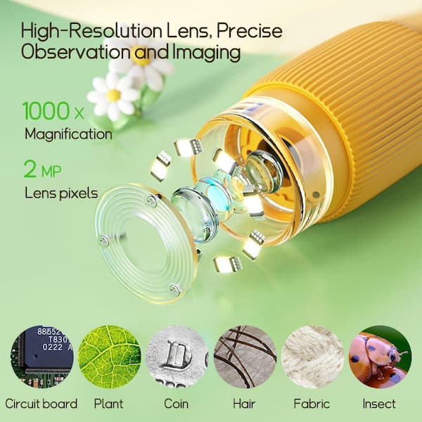 SenQWFa Portable Pocket Microscope 1000X Photo and Video Digital