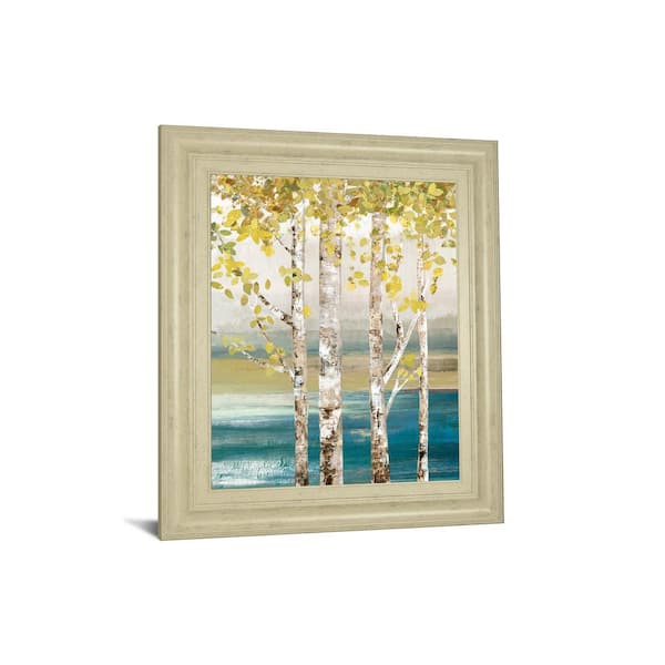 Classy Art "Down" By The River" By Allison Pearce Framed Print Wall Art 26 in. x 22 in.