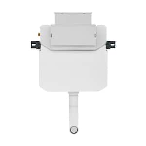 Fantôme H 1.1/1.6 GPF Dual Flush Toilet Tank Only Carrier System with Top Flush for Back-to-Wall Toilet in White