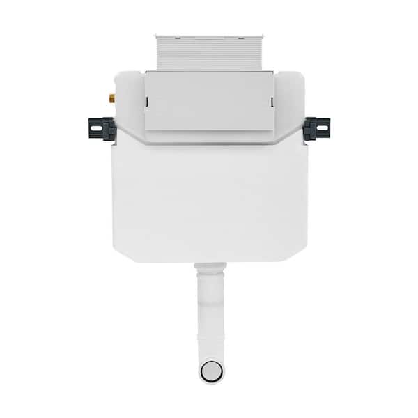 Swiss Madison Fantôme H 1.1/1.6 GPF Dual Flush Toilet Tank Only Carrier System with Top Flush for Back-to-Wall Toilet in White