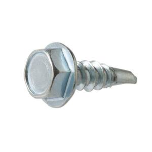 #10 x 3/4 in. Zinc Plated Hex Head Sheet Metal Screw (100-Pack)
