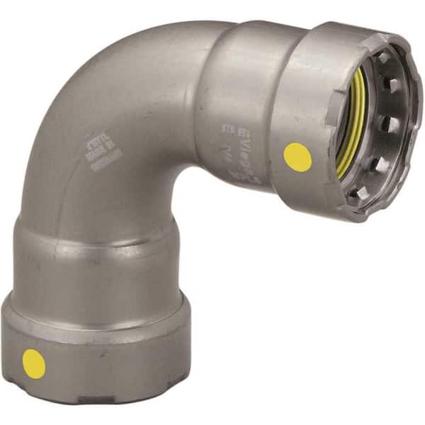 Viega MegaPressG 1-1/2 in. Press Carbon Steel 90-Degree Elbow (Gas Only)