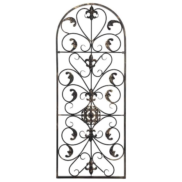 Karl home 41.5 in. Semi-Circular Indoor Iron Decorative Sign