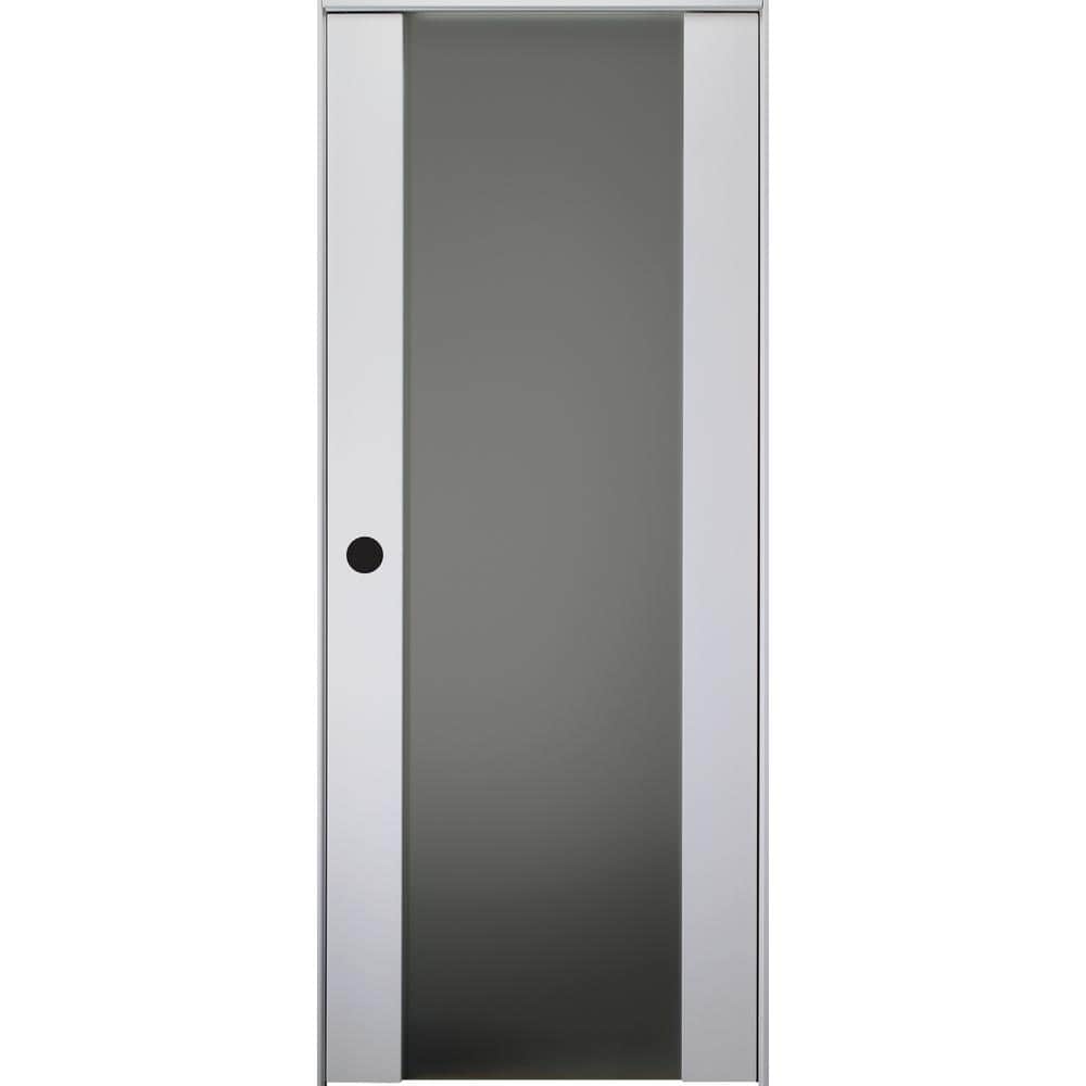 Belldinni Smart Pro H3G 36 in. x 84 in. Right-Hand Full Lite Frosted Glass  Polar White Wood Composite Single Prehung Interior Door 308556 - The Home  Depot