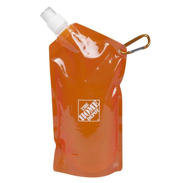 Unbranded 0.625 qt. Home Depot Collapsible Water Bottle-DISCONTINUED