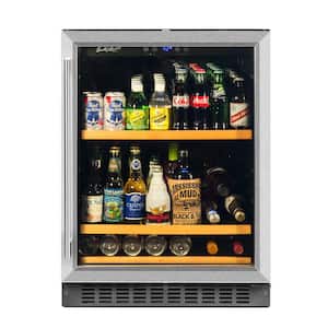 178 Can Beverage Cooler, Stainless Steel