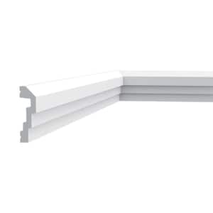 7/8 in. D x 2- 7/8 in. W x 78-3/4 in. L . Primed White Plain Polyurethane Panel Moulding (2-Pack)