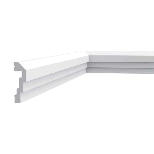 ORAC DECOR 7/8 in. D x 2- 7/8 in. W W x 78-3/4 in. L . Primed White Plain Polyurethane Panel Moulding (2-Pack)