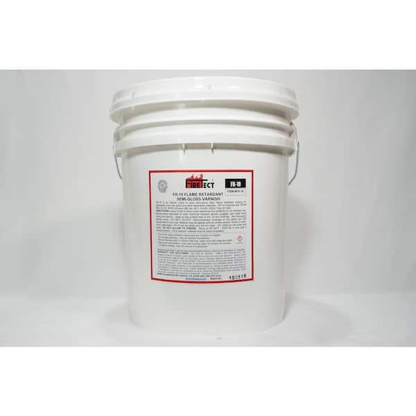 Firetect FR-10 5 gal. Clear Semi-Gloss Interior Fireproofing Flame Retardant Coating for Wood