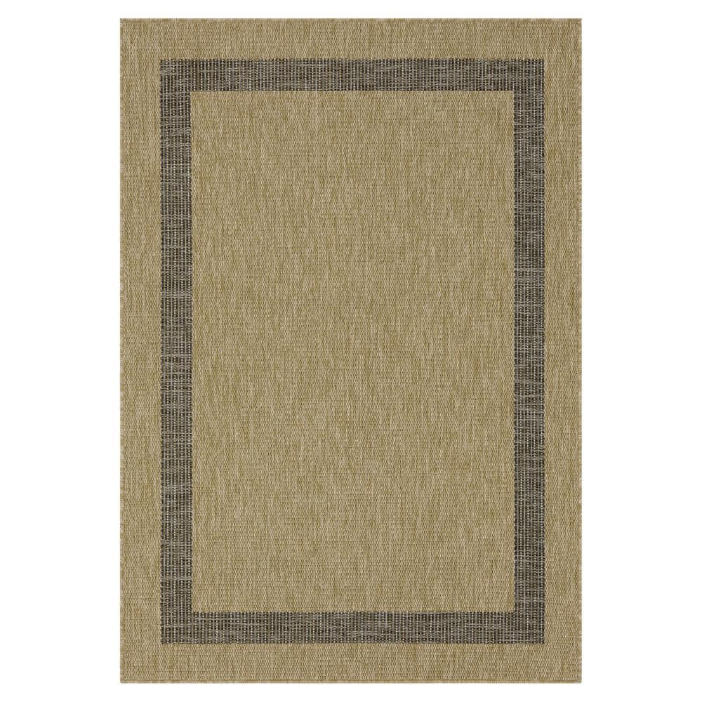 Azelia Jute and Black 8 ft. x 10 ft. Indoor/Outdoor Area Rug price history on PriceWatchPro