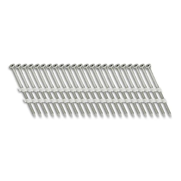 Scrail 3 in. x 1/9 in. 20-Degree Coarse Thread FasCoat Plastic Strip Square Head Nail Screw Fastener (1,000-Pack)