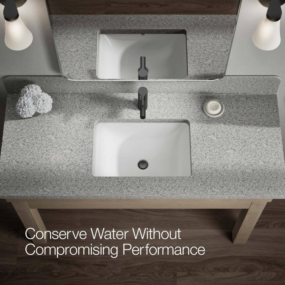Elate Modern Matte Black Single-Handle Low-Arc Bathroom Faucet