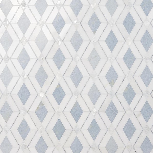 Ivy Hill Tile Benes Blue Celeste In X In Polished Marble