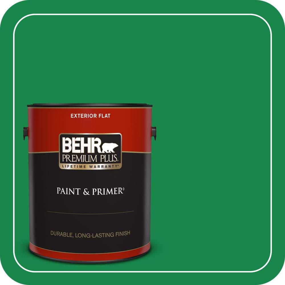 1 gal. #460B-6 Chlorophyll Flat Exterior Paint & Primer price history on PriceWatchPro