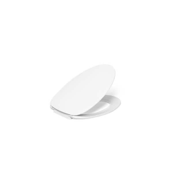 Papyrus Quiet-Close Elongated Front Toilet Seat in White