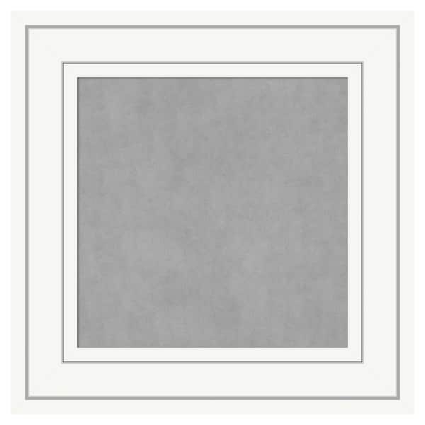 Amanti Art Craftsman White 17 in. x 17 in. Framed Magnetic Board