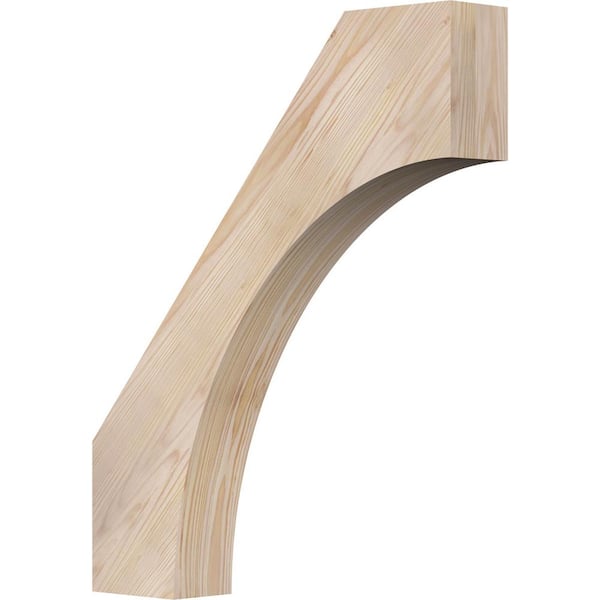 Ekena Millwork 3 1/2"W x 20"D x 24"H Westlake Smooth Knee Brace, Douglas Fir