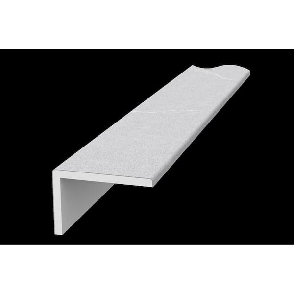 FlexStone 3 in. x 96 in. Remodel Trim with 2 in. lip in Sea Salt
