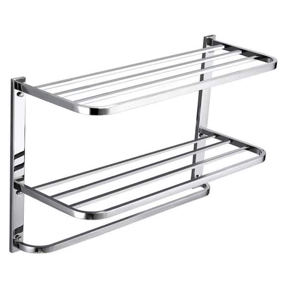 29.25 in. W x 8.75 in. D Sliver Decorative Wall Shelf, 3-Tier Bathroom Shelf