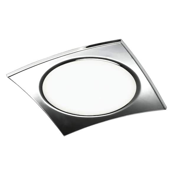 JESCO Lighting Chrome Ceiling Mount with Frosted Glass