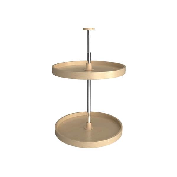 Rev-A-Shelf 20 in. Banded Wood Full Circle Lazy Susans 2-Shelf