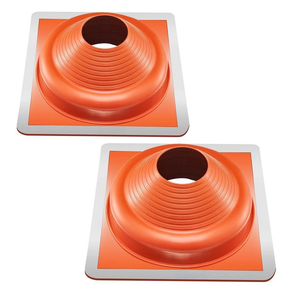 19.5 in. x 19.5 in. Flexible Silicone Square Roof Pipe Flashing Boot for OD 6.75 in. to 14 in. Pipe (2-Pack) price history on PriceWatchPro