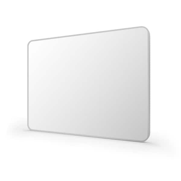 48 in. W x 36 in. H Rectangle Aluminum Alloy Framed Wall Bathroom Vanity Mirror in Brushed Nickel