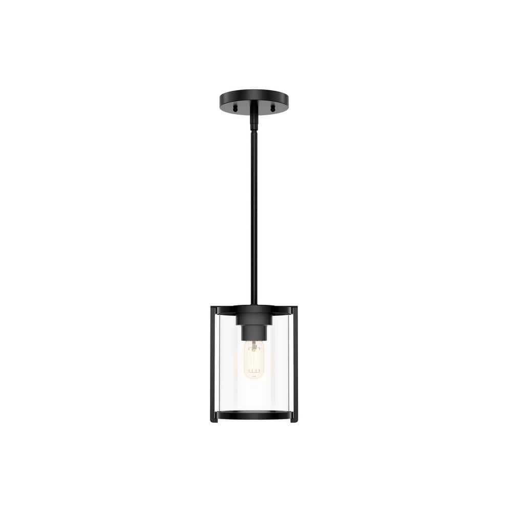 Astwood Matte Black Glass Mini Pendant Light