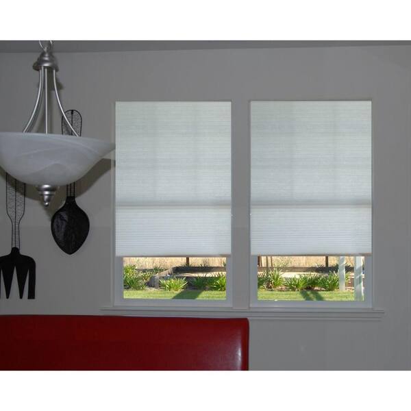 Redi Shade Trim-at-Home Easy Lift White 9/16 in. Cordless Light Filtering Cellular Shade - 36 in. W x 64 in. L