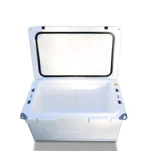 White Outdoor Camping Picnic Fishing Portable Chest Cooler 65 Qt. Portable Insulated Cooler Box