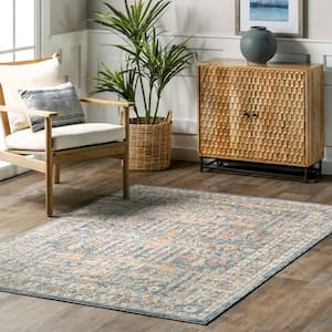 Rosalind Traditional Persian Gray 6 ft. 7 in. x 9 ft. Area Rug