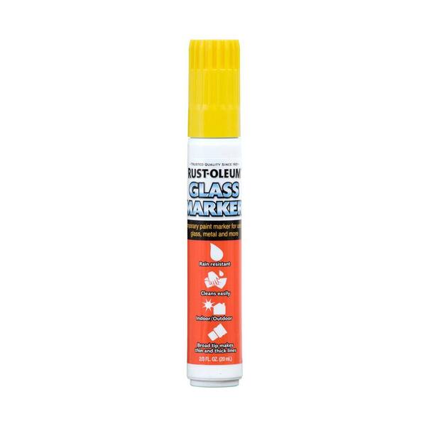 Rust-Oleum Automotive Yellow Glass Marker (4-Pack)