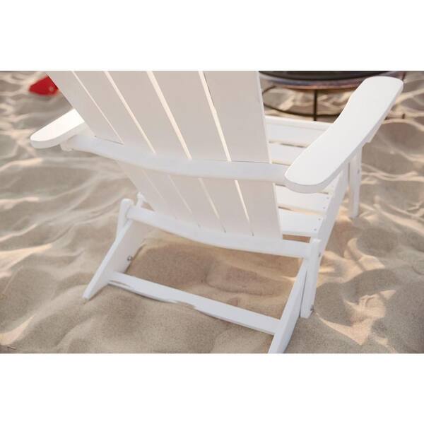 hampton bay lattice folding white outdoor adirondack chair