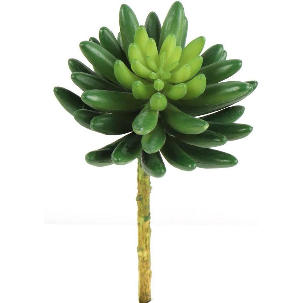 Larksilk 5.5 in. Artificial Sedum Succulent Plants 3 Pieces, Floral